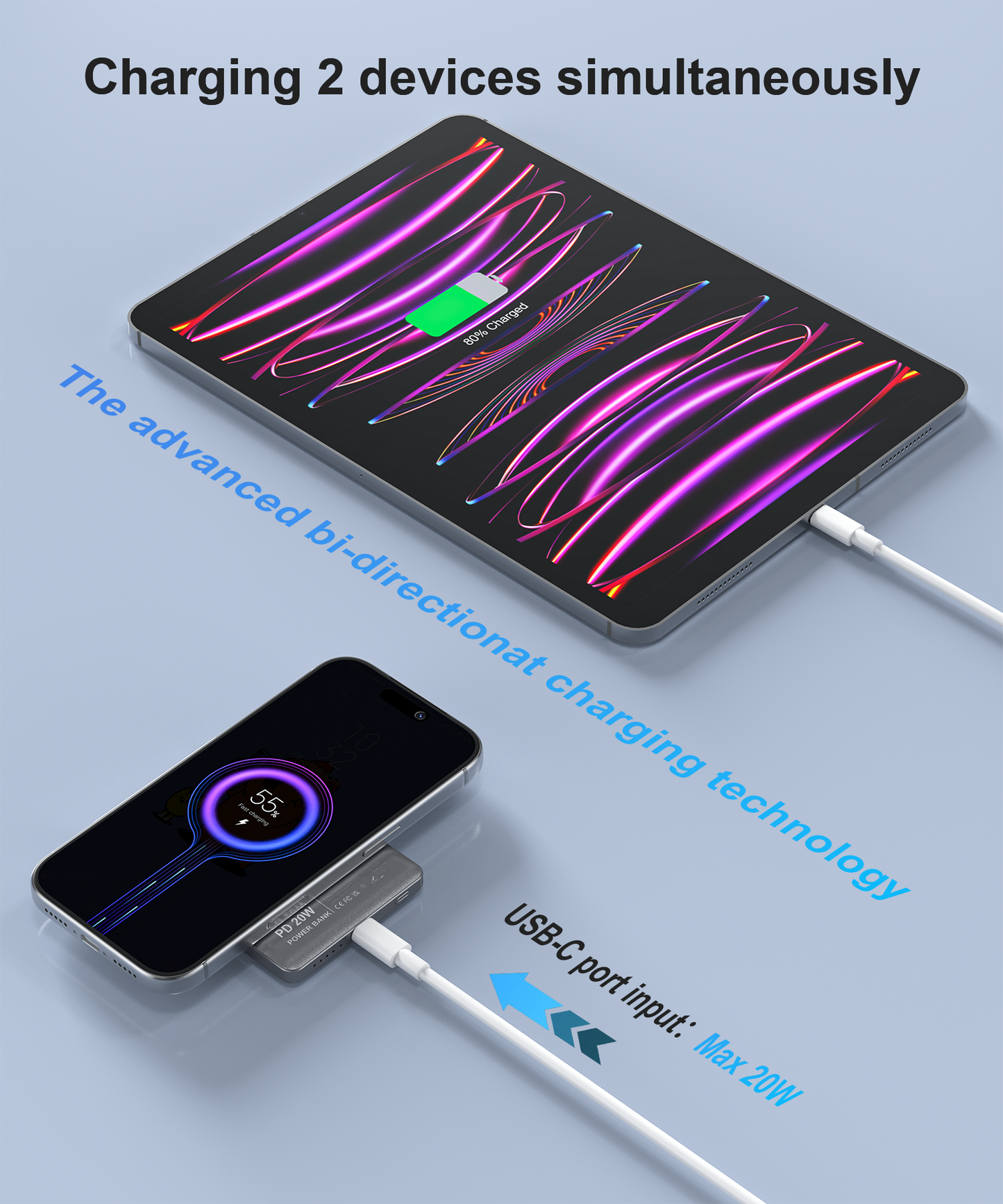 Ultra Slim Power Bank for Magsafe, 20W Fast Charging Portable Charger iPhone, 6000mAh Magnetic Wireless Power Bank, USB C in&Out Battery Pack for iPhone Air/17/16/15/14/13/12 Plus/Pro/Pro Max/Mini