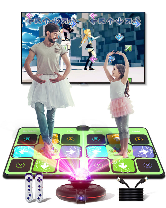 Double Dance Mat, Dance Pad with HD Camera (Green)