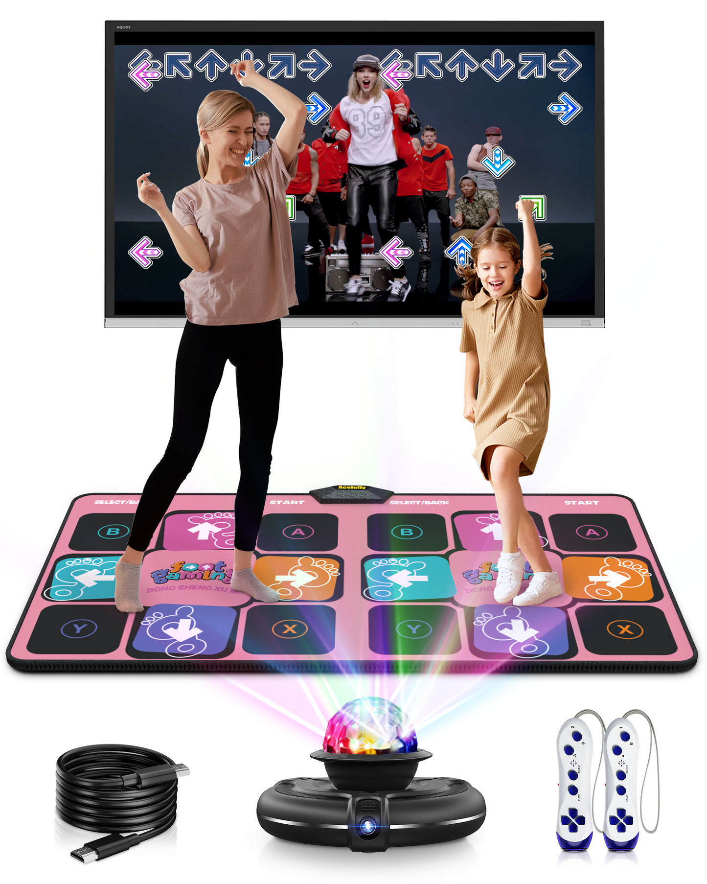 Flannel Dance Mat with HD Camera (Pink)