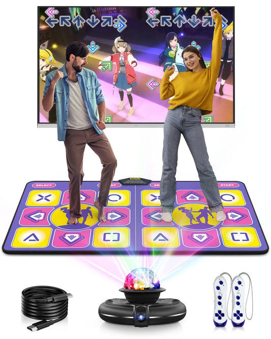 Double Dance Mat, Dance Pad with HD Camera (Purple)