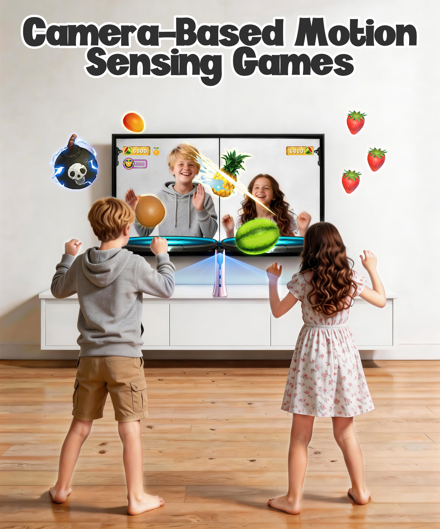 AR Motion Game Console for Kids, Plug & Play Video Game System for TV, Indoor Physical Activity & Family Fun, Great for Gaming Nights, Parties and Playdates