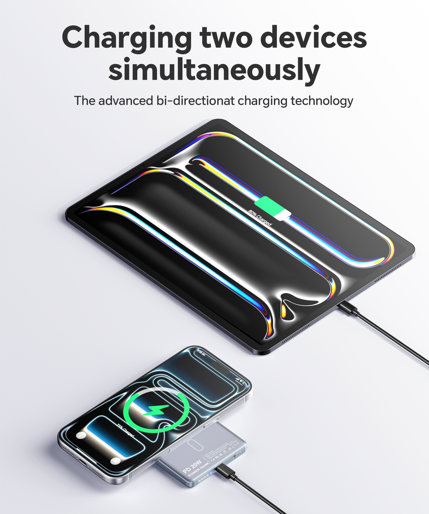 Ultra Slim Power Bank for Magsafe, 20W Fast Charging Portable Charger iPhone, 6000mAh Magnetic Wireless Power Bank, USB C in&Out Battery Pack for iPhone Air/17/16/15/14/13/12 Plus/Pro/Pro Max/Mini